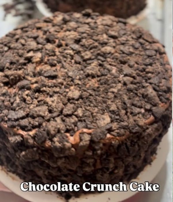 Triple Chocolate Crunch Cake